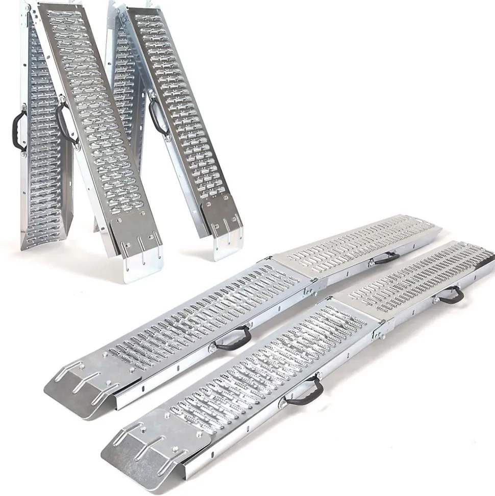 Set de 2 rampes pliables galvanisées spécial chargement
