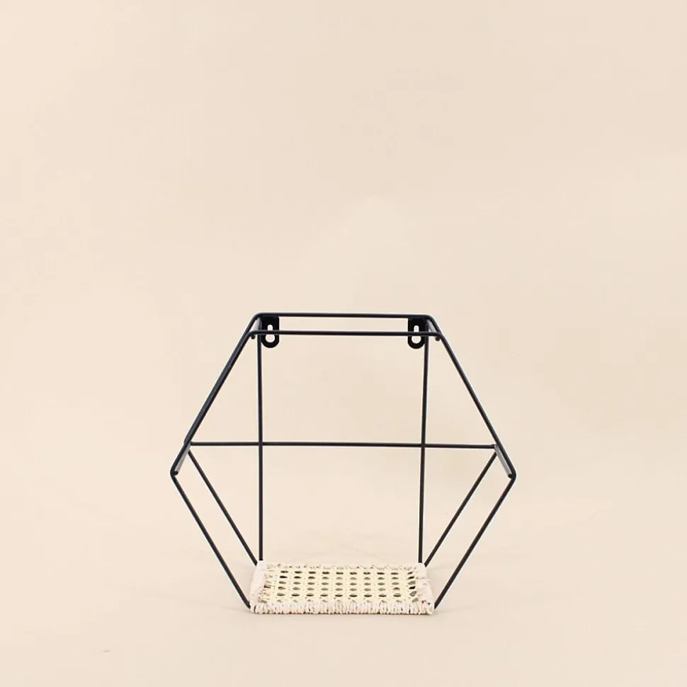 Set de 2 étagères murales hexagonales