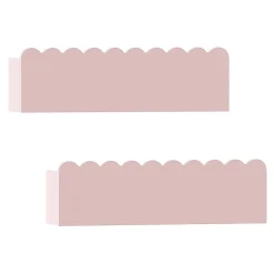 Set de 2 étagères murales pour enfants Vestnes 40 x 10 x 10 cm rose en.casa