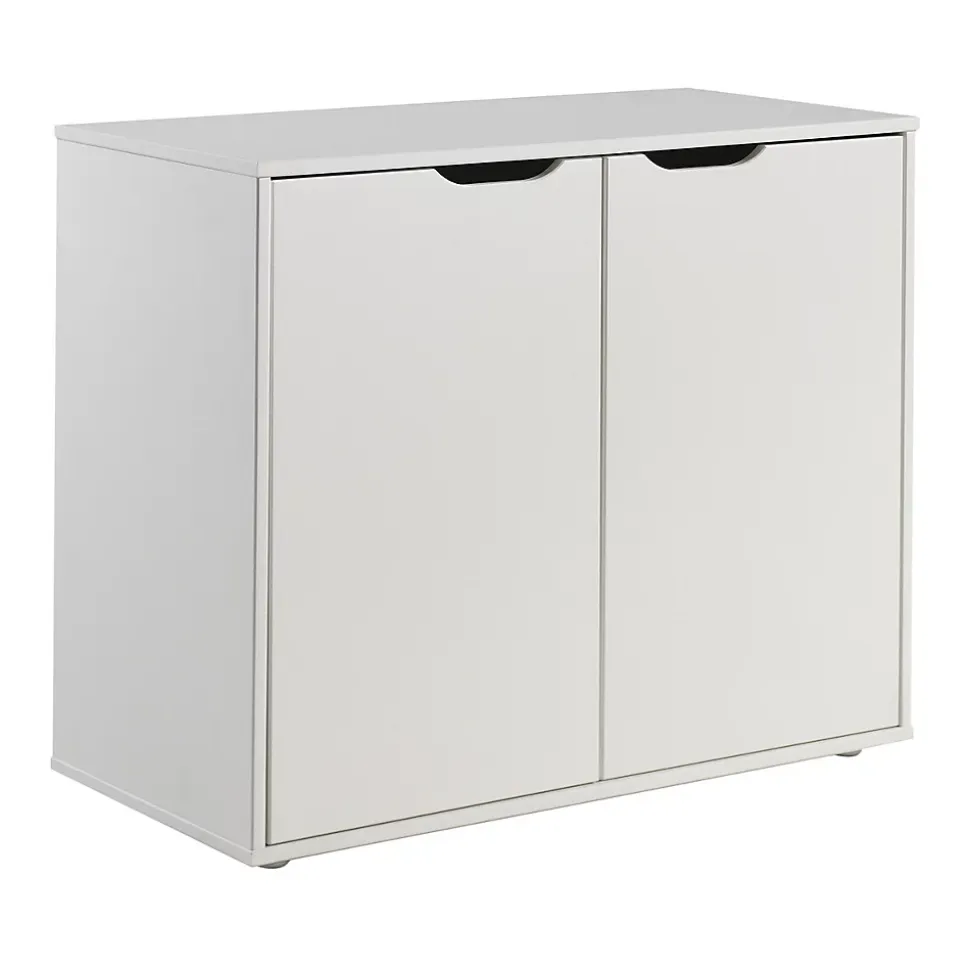 SLEEPY - Rangement 2 Portes Blanc Compatible Lits Mezzanine ou Mi-Haut