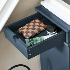 SoBuy Armoire à Chaussures avec 3 Abattants, Range 12 Paires, Bleue, 53x24x118 cm, FSR94-B