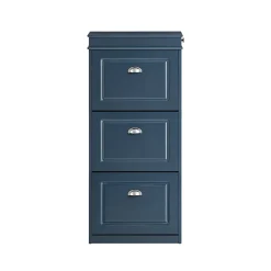 SoBuy Armoire à Chaussures avec 3 Abattants, Range 12 Paires, Bleue, 53x24x118 cm, FSR94-B