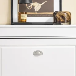 SoBuy Armoire à Chaussures 2 Abattants, Range 12 Paires, Blanc 75x24x96 cm