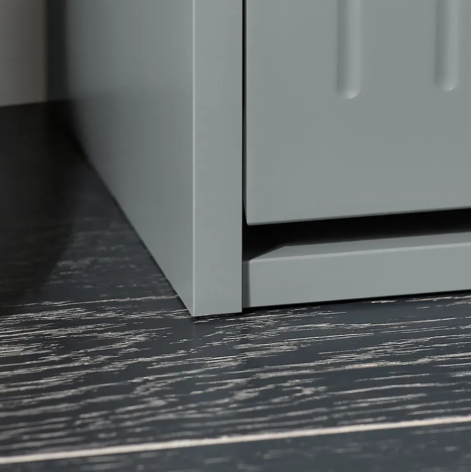SoBuy FSR98-L-HG Banc à chaussures avec assise rembourrée et abattant, meuble d'entrée pratique, couleur gris