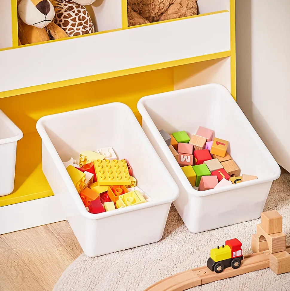 SoBuy Meuble de Rangement Enfant Organisateur de Jouets et Livres Bibliothèque