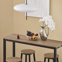 SoBuy OGT22-SCH Set de 1 Table + 4 Tabourets Ensemble Table Mange-Debout Cuisine
