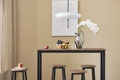 SoBuy OGT22-SCH Set de 1 Table + 4 Tabourets Ensemble Table Mange-Debout Cuisine