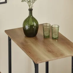 SoBuy Set Table Bar et 2 Tabourets Mange-debout Haute pour Cuisine, Salon, Balcon