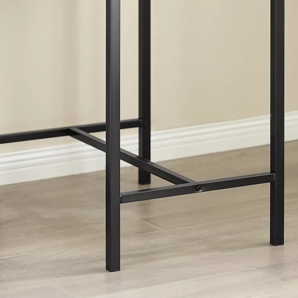 SoBuy Set Table Bar et 2 Tabourets Mange-debout Haute pour Cuisine, Salon, Balcon