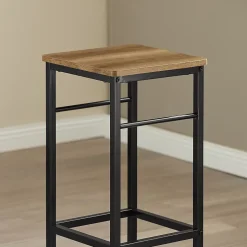 SoBuy Set Table Bar et 2 Tabourets Mange-debout Haute pour Cuisine, Salon, Balcon