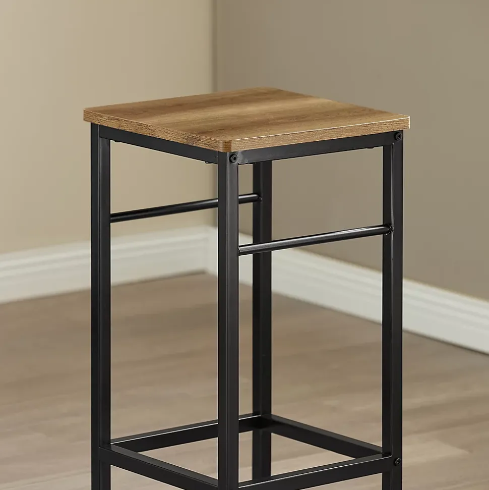 SoBuy Set Table Bar et 2 Tabourets Mange-debout Haute pour Cuisine, Salon, Balcon