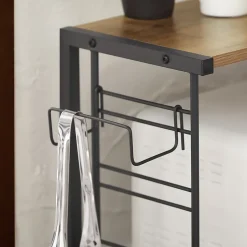 SoBuy Support pour Micro-Ondes à Double Étagère en Fer avec Charge Max 40 kg KCR08-PF