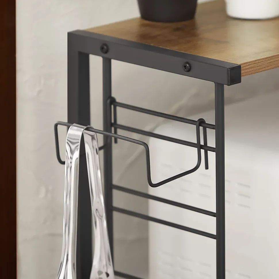 SoBuy Support pour Micro-Ondes à Double Étagère en Fer avec Charge Max 40 kg KCR08-PF