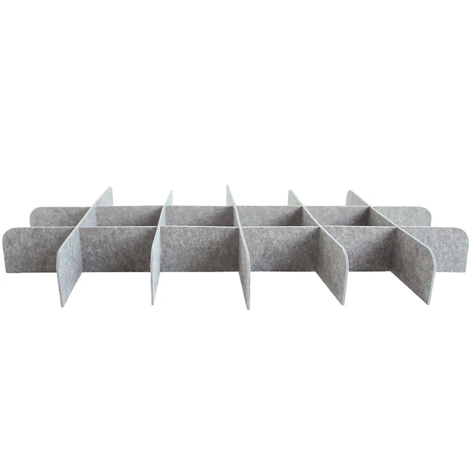 Séparateur de tiroir en feutre gris l. 90,9 cm Box & Beyond