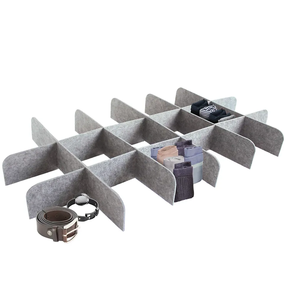 Séparateur de tiroir en feutre gris l. 90,9 cm Box & Beyond