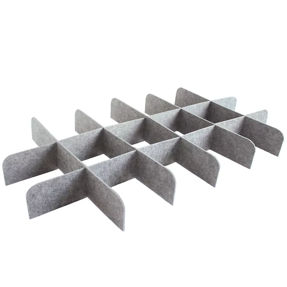 Séparateur de tiroir en feutre gris l. 90,9 cm Box & Beyond