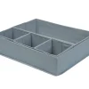 Séparateur de tiroir Pratik gris 48 cm, 5 pièces