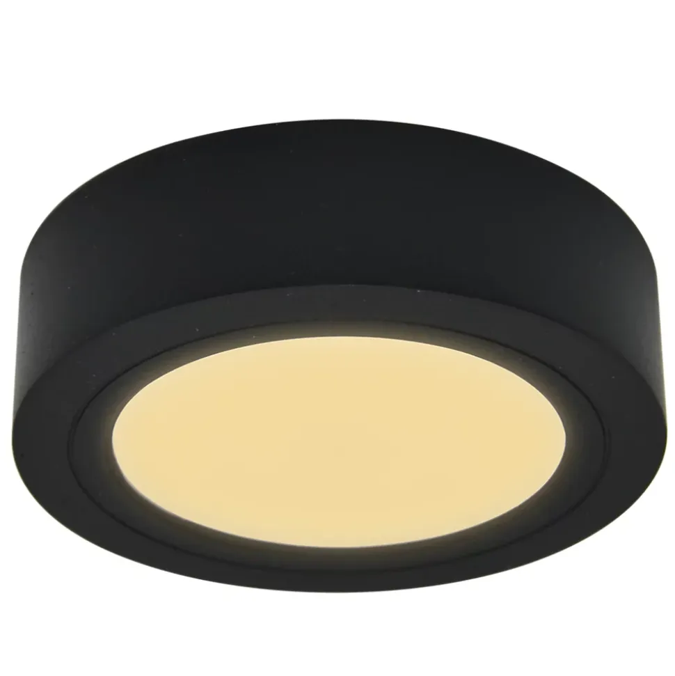 Spot à pile Mohun LED intégrée variation de blancs IP20 dimmable 50lm 1W Ø8xH.2,5cm noir GoodHome