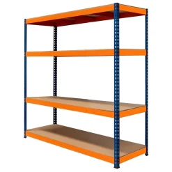 S-Rax Rayonnage à 4 Étagères 180 cm x 180 cm x 60 cm