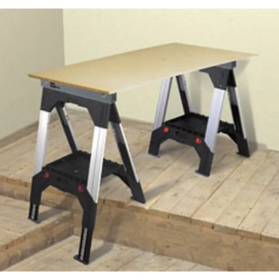 STANLEY Lot de 2 tréteaux bi-matière ajustables FatMax