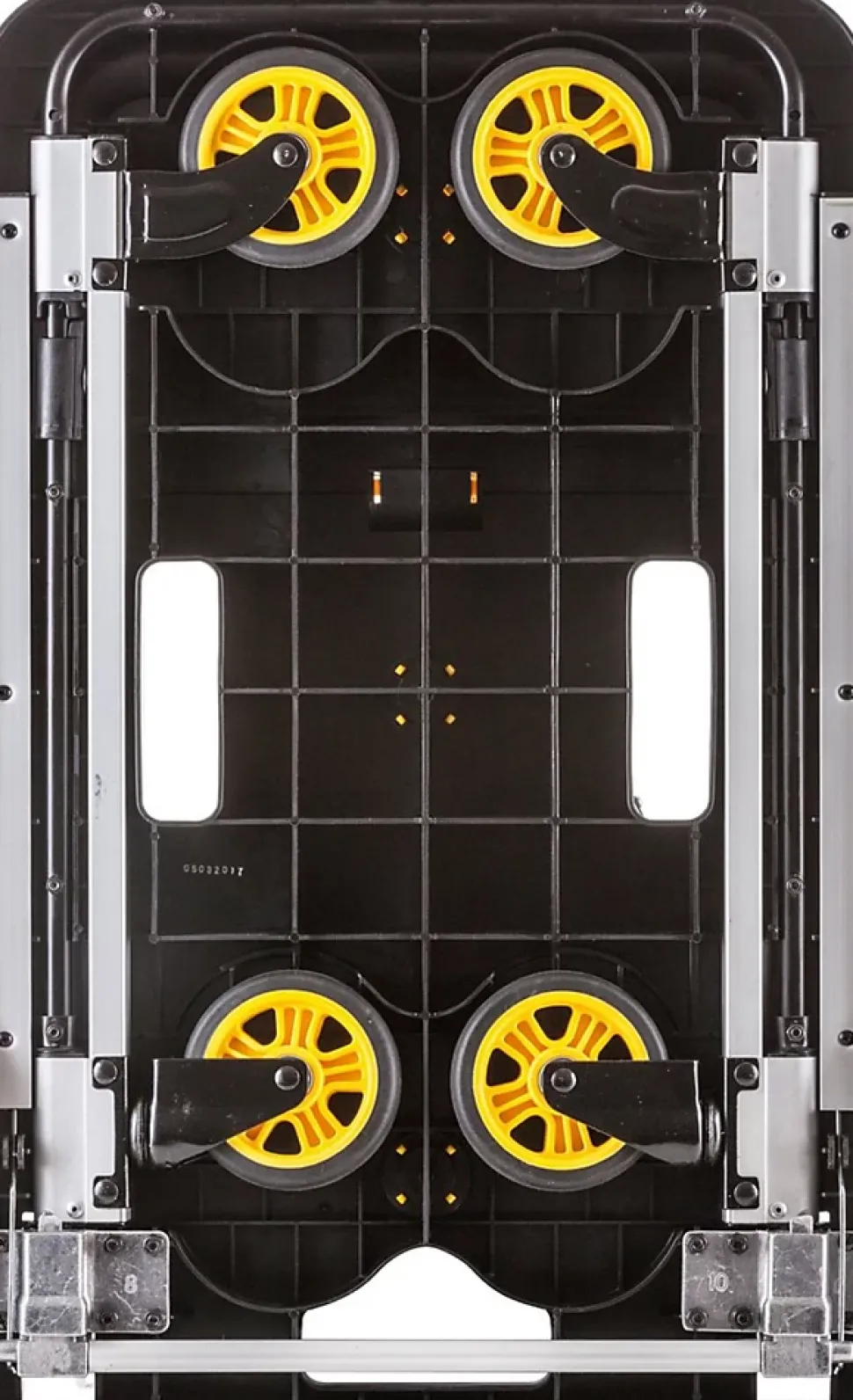 Stanley Opvouwbare Plate-forme PC517 - Max. 120KG - Aluminium - 68 x 41 x 92 CM - Plate-forme antidérapante - Zwart/Geel