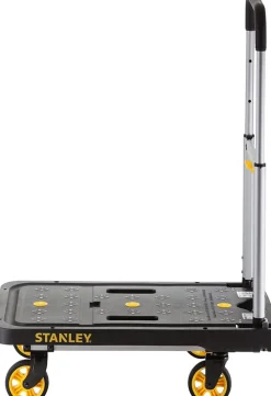 Stanley Opvouwbare Plate-forme PC517 - Max. 120KG - Aluminium - 68 x 41 x 92 CM - Plate-forme antidérapante - Zwart/Geel