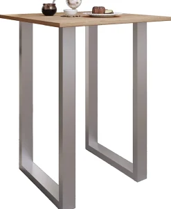 Ställbart bord i trä Xona 80x80