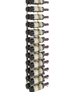 Support à bouteilles Série W4 pour 24 bouteilles, métal doré