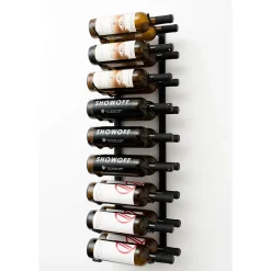 Support à bouteilles Série W3 pour 18 bouteilles, métal noir