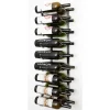 Support à bouteilles Série W Support pour 18 Magnums, métal nickel brossé