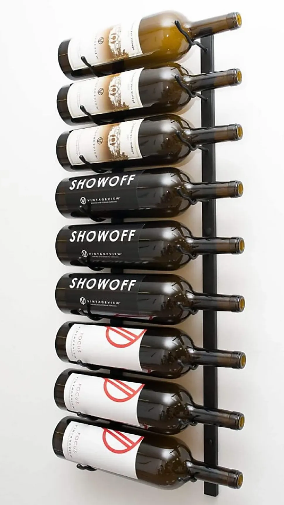 Support à bouteilles Série W Support pour 18 Magnums, noir