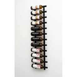 Support à bouteilles Série W4 pour 12 bouteilles, métal noir