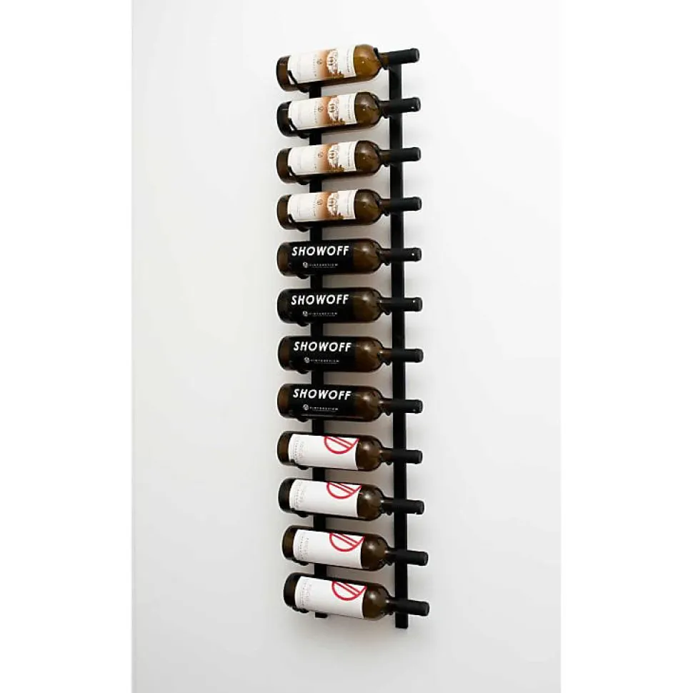 Support à bouteilles Série W4 pour 12 bouteilles, métal noir