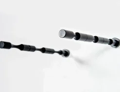 Support à bouteilles Vino Pins tiges pour 3 bouteilles noir avec collet