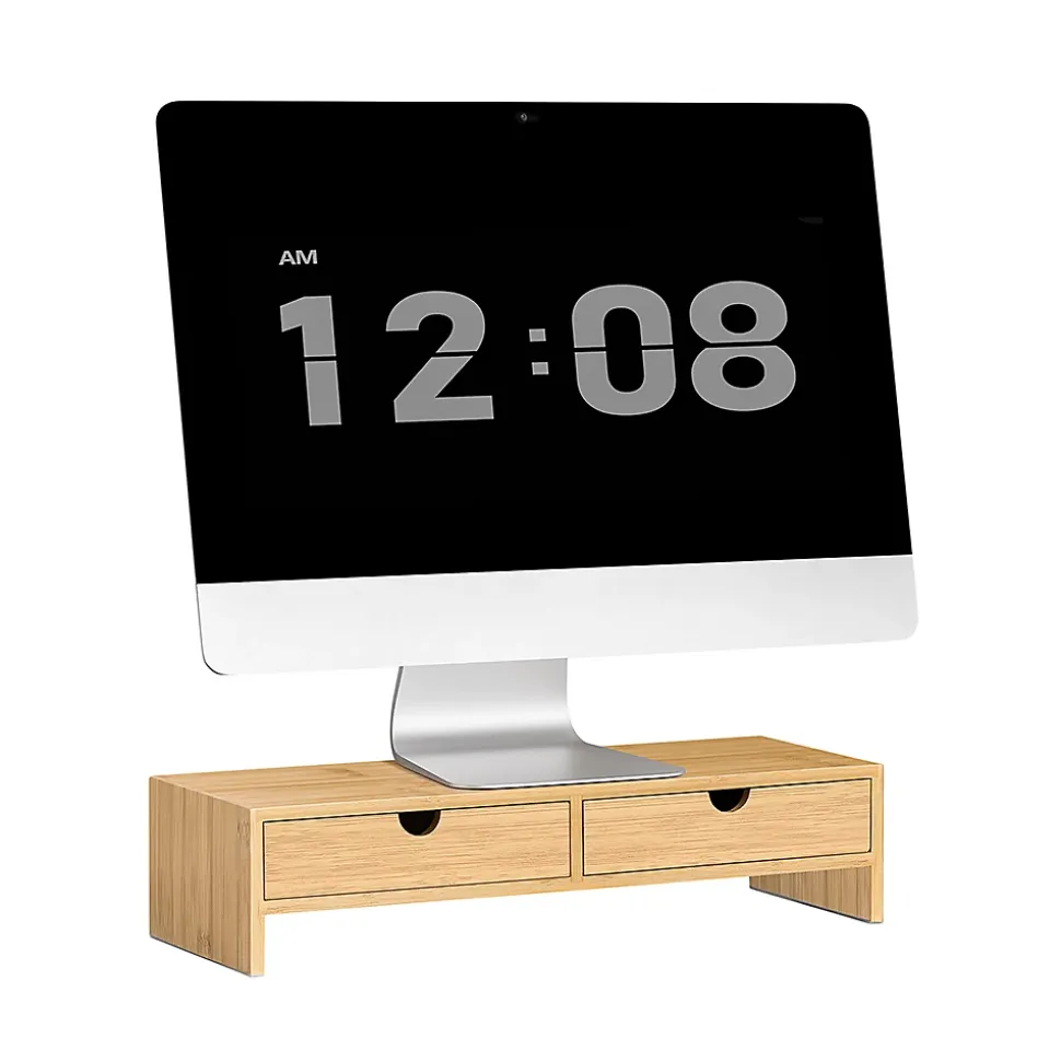 Support d'écran d'ordinateur de Support de Moniteur, 2 Tiroirs, FRG198-N, SoBuy