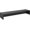 Support d'écran d'ordinateur SCREEN, en mélaminé noir mat