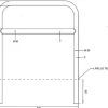 Support de vélos tubulaire avec barre transversale fixation a sceller Lot de 18 pièces.