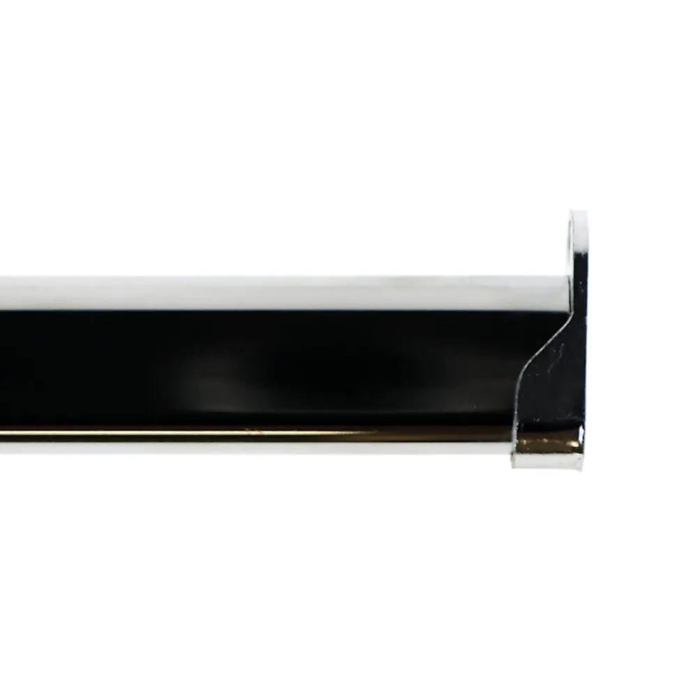 Support Entre-murs pour Barre de penderie Ovale en Acier Chromé Diam.30x15mm - Boulet
