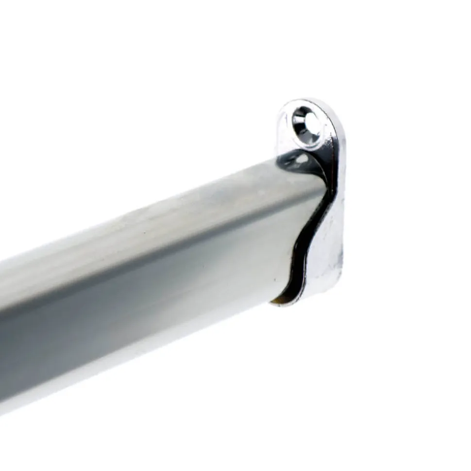 Support Entre-murs pour Barre de penderie Ovale en Acier Chromé Diam.30x15mm - Boulet