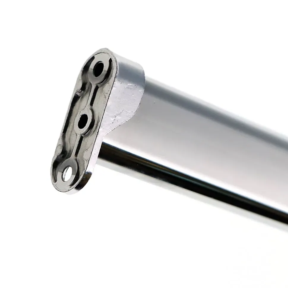 Support Entre-murs pour Barre de penderie Ovale en Acier Chromé Diam.30x15mm - Boulet