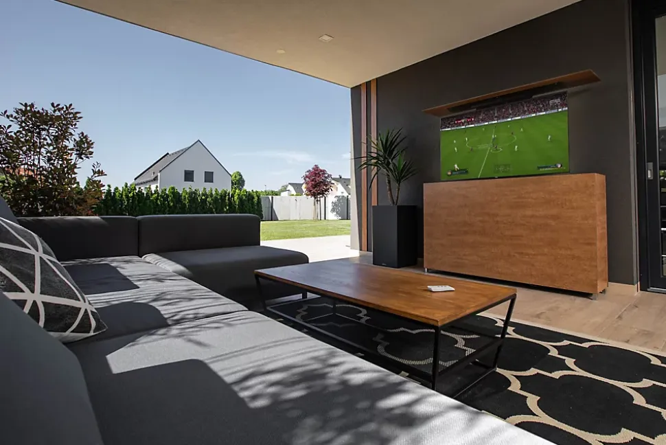 Support Meuble TV pour la maison et le jardin - décor en bois