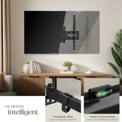 Support mural de télévision téléscopique Pour 26 - 75 pouces (66 - 191 cm)