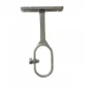 Support Oeil Ovale en Aluminium - Tringle Penderie diamètre 20 mm