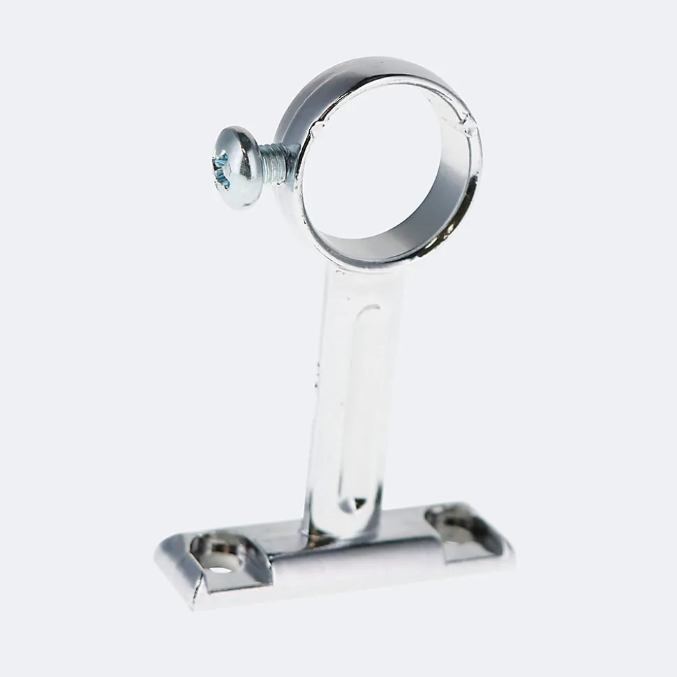Support pour Barre de penderie en Acier Chromé Diam.20mm de 5,4cm - Boulet