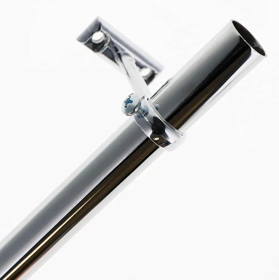 Support pour Barre de penderie en Acier Chromé Diam.20mm de 5,4cm - Boulet