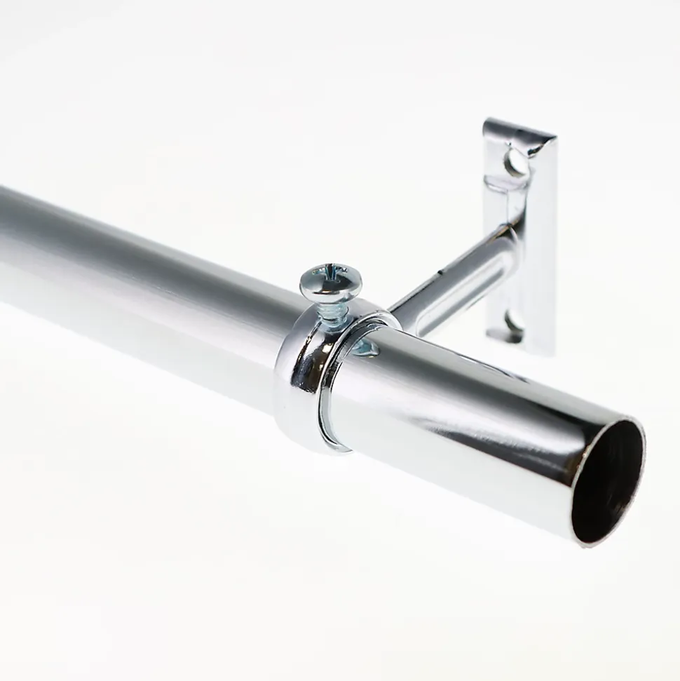 Support pour Barre de penderie en Acier Chromé Diam.20mm de 5,4cm - Boulet