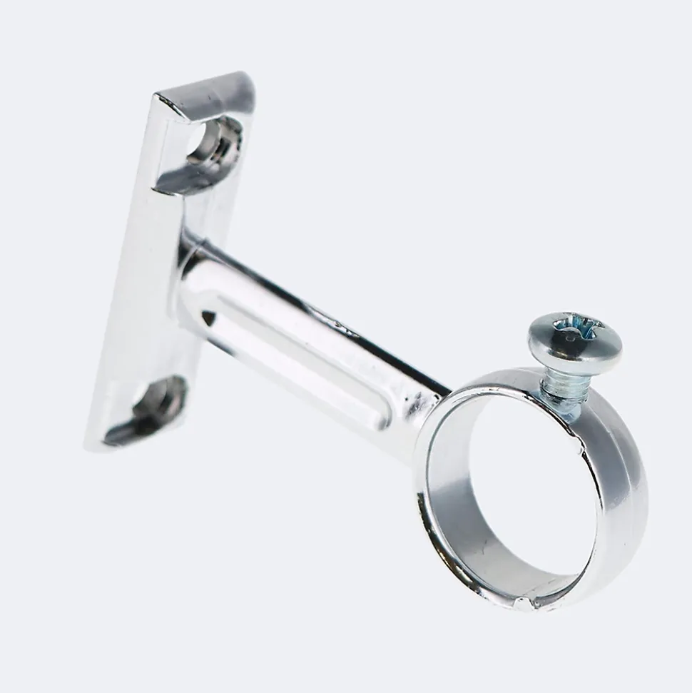 Support pour Barre de penderie en Acier Chromé Diam.20mm de 5,4cm - Boulet