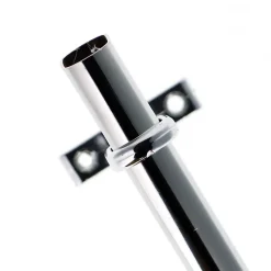Support pour Barre de penderie Ovale en Acier Chromé Diam.30x15mm - Boulet