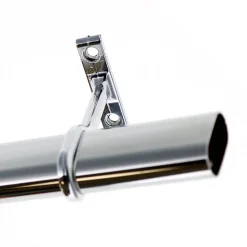 Support pour Barre de penderie Ovale en Acier Chromé Diam.30x15mm - Boulet