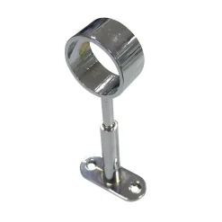 Support réglable aluminium chromé pour tringle de penderie Ø2,5 cm
